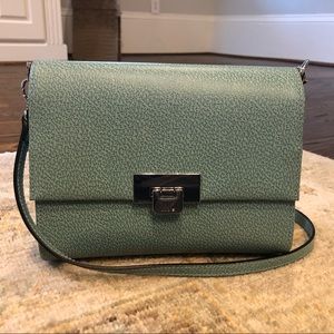 NWOT RFID Lodis Crossbody Bag Aqua Silver